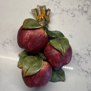 Decorative Red Apple Wall Accent